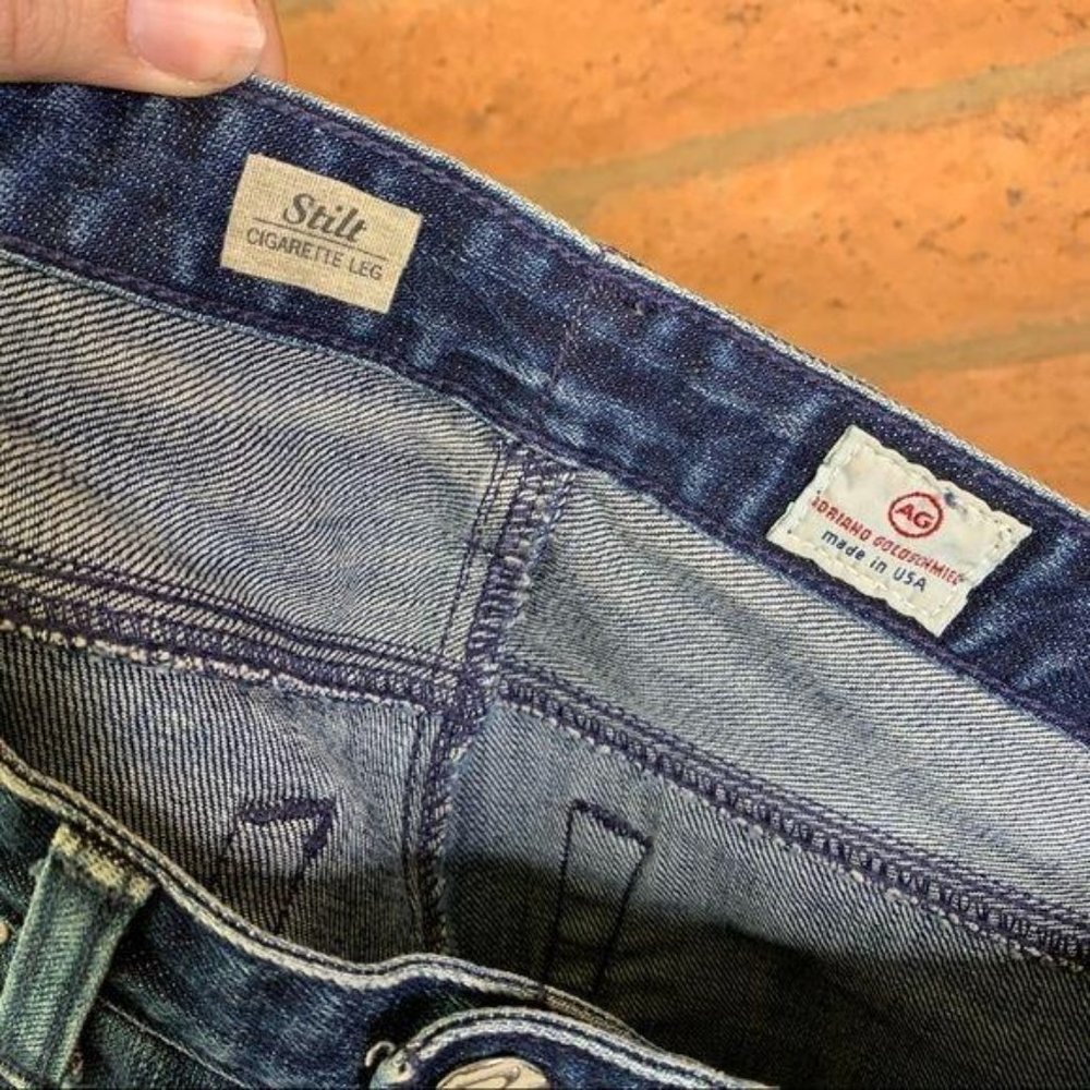 AG Jeans Adriano Goldschmied Stilt Cigarette Distressed Jeans 24R - Picture 8 of 13